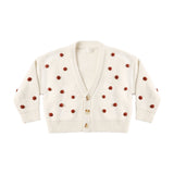 Rylee & Cru - Boxy Crop Cardigan Ruby Bobble