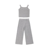Rylee & Cru - Fuzzy Knit Lounge Set Dusty Blue