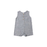 Rylee & Cru - Mavrick Romper Marine Gingham