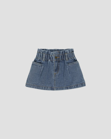 Rylee & Cru - Denim Mini Skirt - Indigo