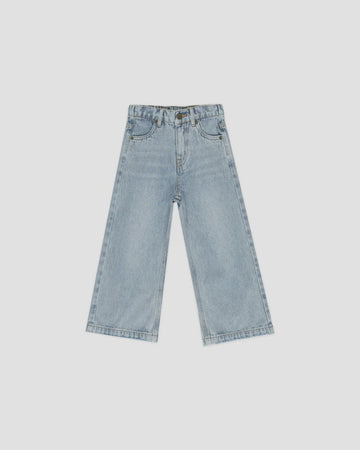 Rylee & Cru - Straight Leg Pant - Light Wash Denim