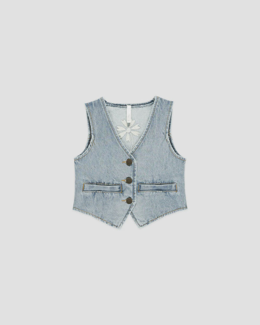 Rylee & Cru - Denim Vest - Light Wash