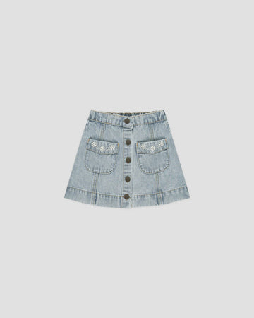 Rylee & Cru - Denver Mini Skirt - Light Wash