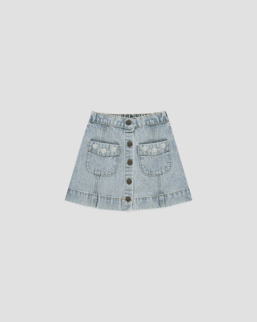 Rylee & Cru - Denver Mini Skirt - Light Wash