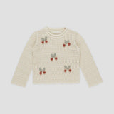 Rylee & Cru - Crochet Knit Pullover - Cherries