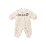 Rylee & Cru - Shearling Baby Jumpsuit Natural Fair Isle