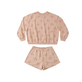 Rylee & Cru - Summer Terry Set Cherry Bows