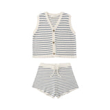 Rylee & Cru - Knit Vest Set Marine Stripe