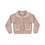Rylee & Cru - Collared Cardigan Rosewood