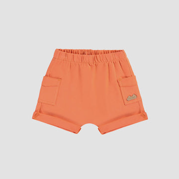 Souris Mini - Orange Short with Pocket - Soft Jersey Cotton