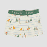 Souris Mini - Cream Fitted Boxer - Bunnies All Over Print