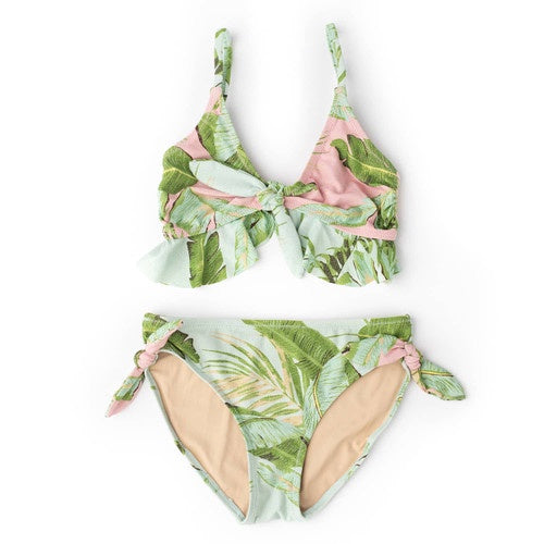 Shade Critters -Shimmer Ruffle Bikini - Cabana Palm