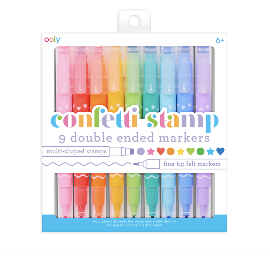 Ooly - Confetti Stamp Double-Ended Markers