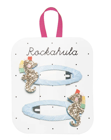 Rockahula - Glitter Rainbow Seahorse Clips