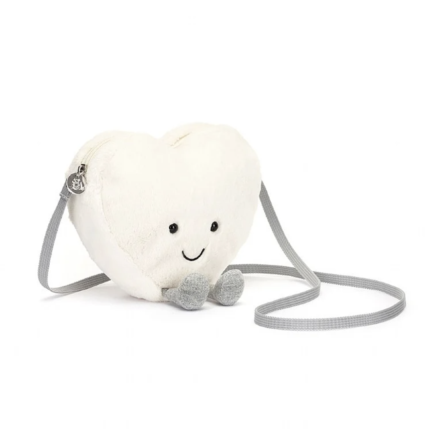 Jellycat - Amuseable Cream Heart Bag