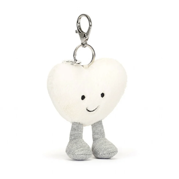 Jellycat - Amuseable Cream Heart Bag Charm
