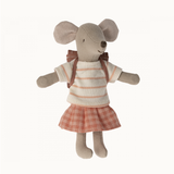 Maileg - Tricycle Mouse, Big Sister - Coral