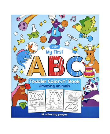 Ooly - Toddler Colourin' Book - ABC Amazing Animals