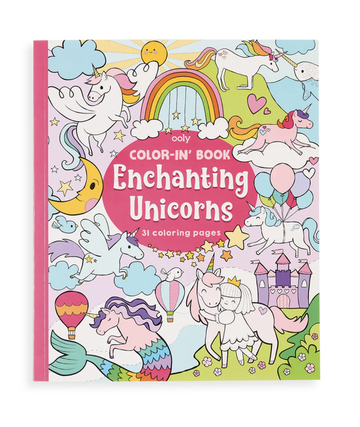 Ooly - Colour-in-Book - Enchanting Unicorns
