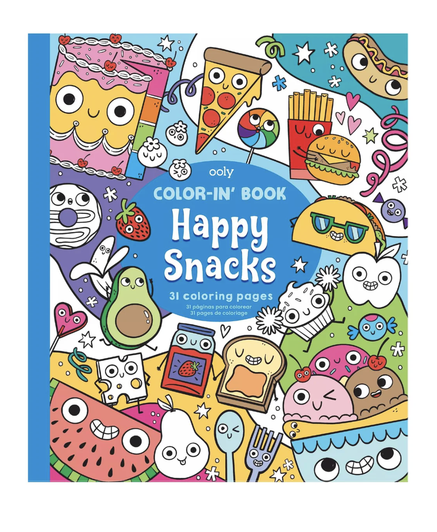Ooly - Colour-in-Book - Happy Snacks
