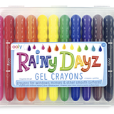 Ooly - Rainy Dayz Gel Crayon Window Writers - Set of 12