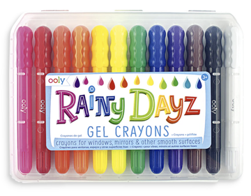 Ooly - Rainy Dayz Gel Crayon Window Writers - Set of 12