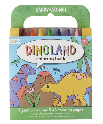 Ooly - Carry Along Coloring Kit - Dinoland