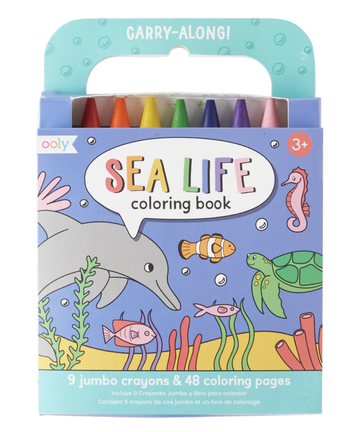 Ooly - Carry Along Coloring Kit - Sea Life