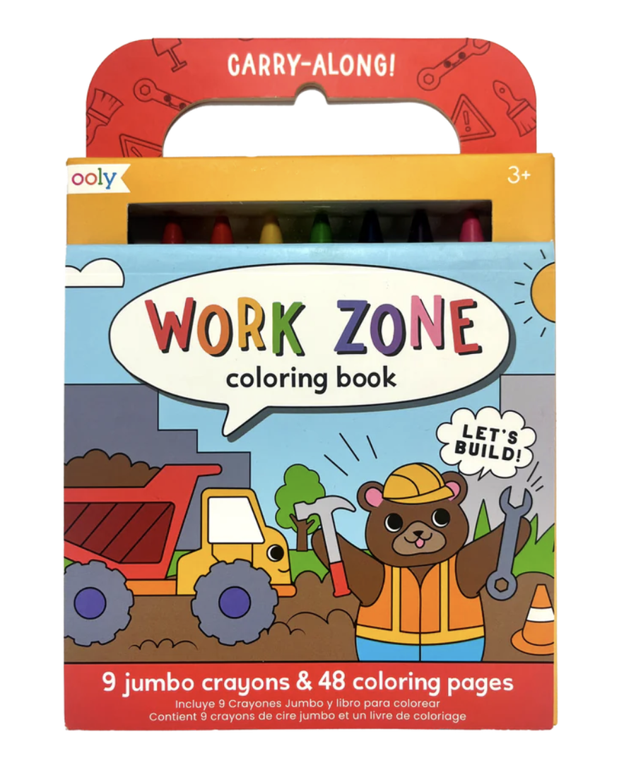 Ooly - Carry Along Coloring Kit - Work Zones