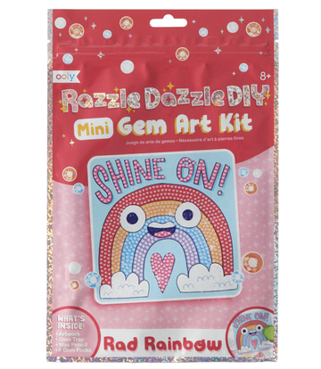 Ooly - Razzle Dazzle DIY Mini Gem Art Kit - Rad Rainbow