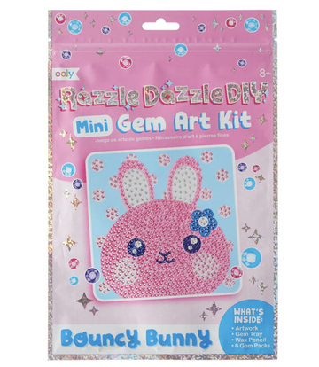 Ooly - Razzle Dazzle DIY Mini Gem Art Kit - Bouncy Bunny