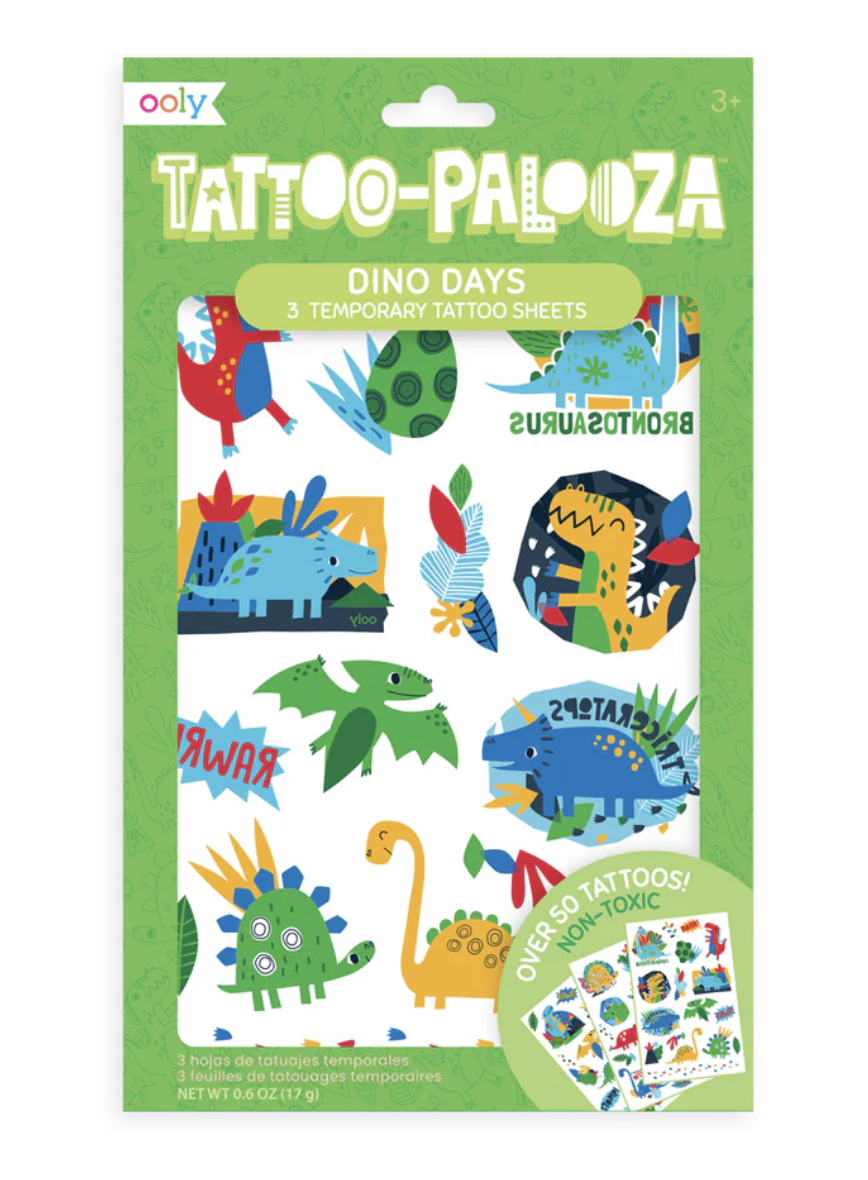 Ooly - Tattoo Palooza Temporary Tattoo - Dino Days