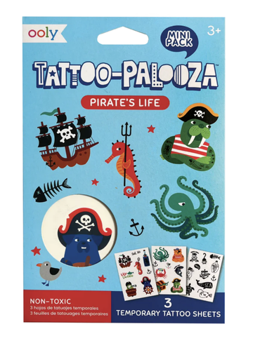 Ooly - Tattoo Palooza Temporary Tattoo Mini Pack -  Pirate's Life