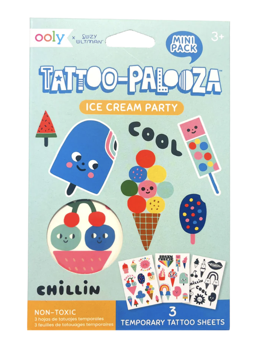 Ooly - Tattoo Palooza Temporary Tattoo Mini Pack - Ice Cream Party