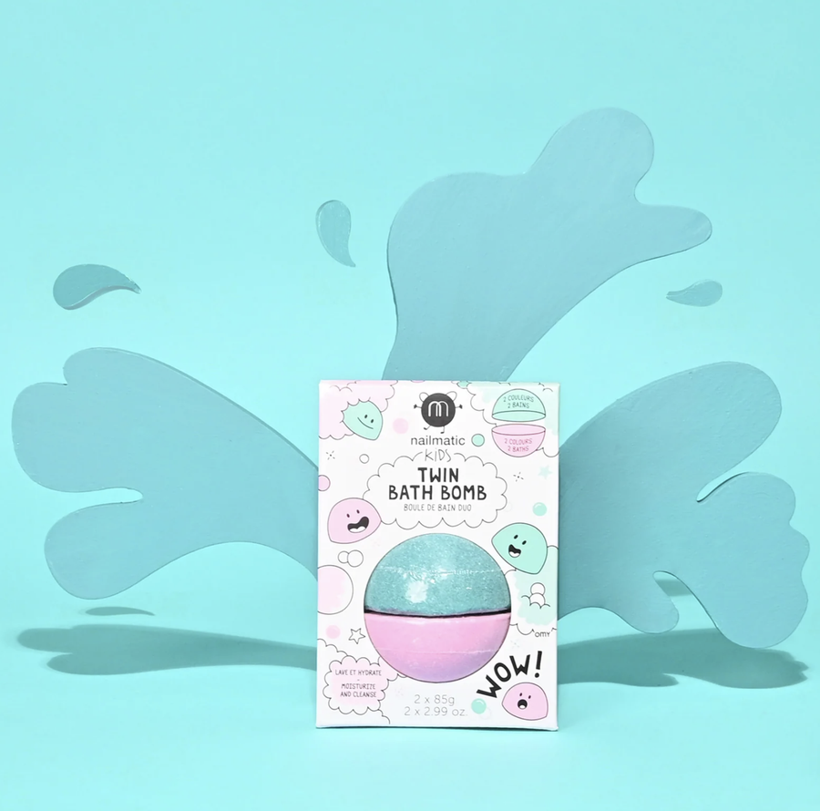 Nailmatic - Twin Bath Bomb - Pink & Lagoon