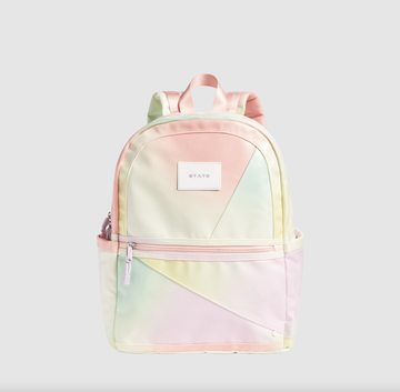 State Bags - Kane Double Pocket Large Backpack - Patchwork Tie Dye