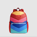 State Bags - Kane Double Pocket Large Backpack - Rainbow Chevron