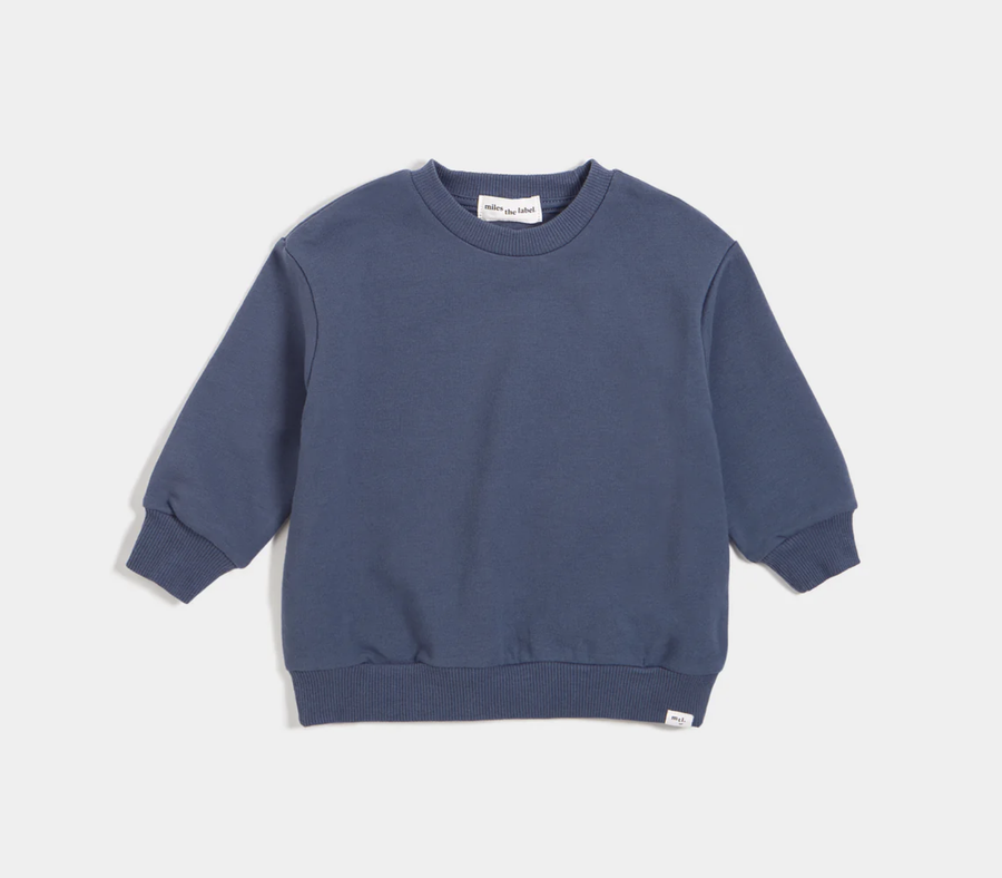 Miles the Label - Basic Sweatshirt - Vintage Blue