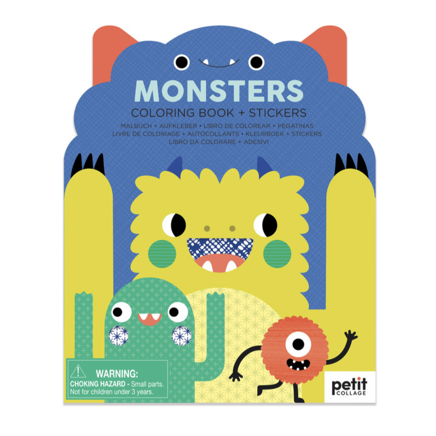 Petit Collage - Monsters Coloring Book