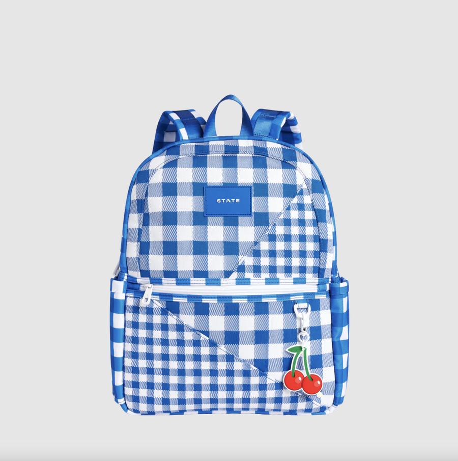 State Bags - Kane Backpack Travel - Gingham Cherry