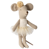 Maileg - Little Sister Ballerina Mouse - Off White