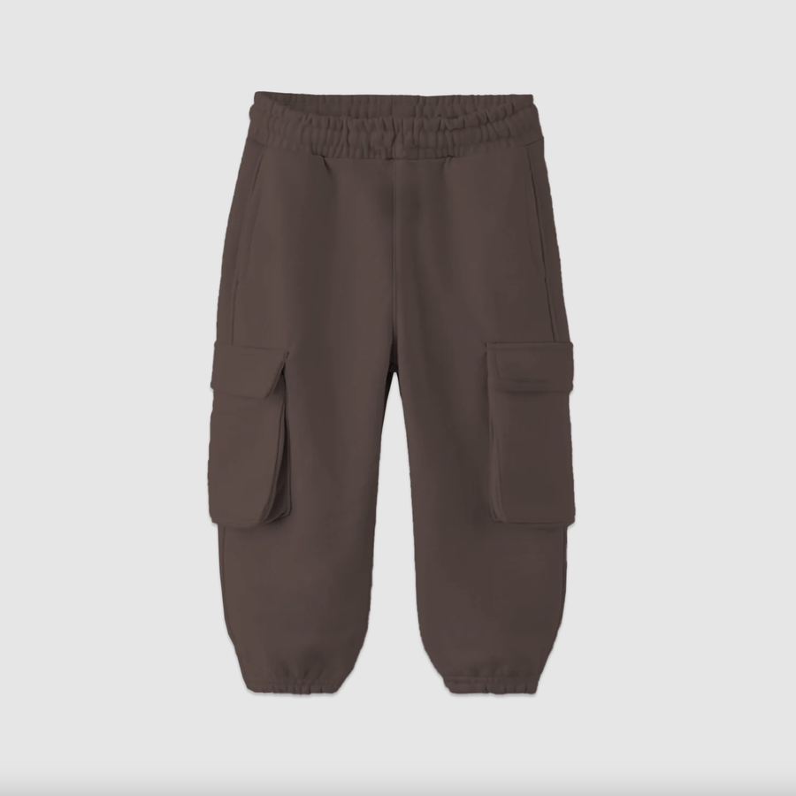 Whistle & Flute - Bamboo Drawstring Cargo Joggers - Espresso