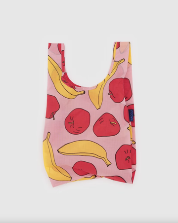 Baggu - Baby Baggu - Light Pink Apples & Bananas