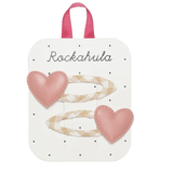 Rockahula - Gingham Heart Clips