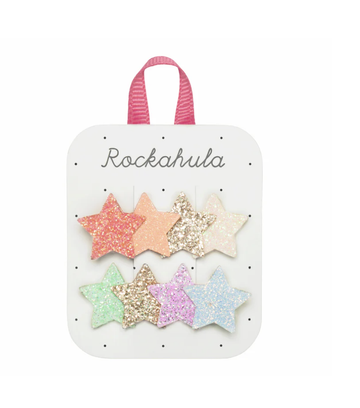 Rockahula - Rainbow Shimmer Star Clips