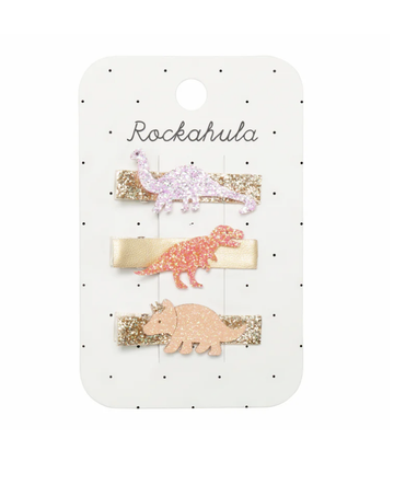 Rockahula - Glitter Dinosaur Bar Clips