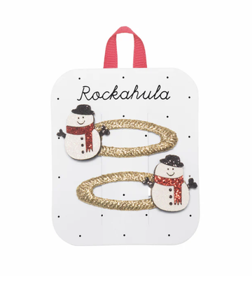 Rockahula - Snowman Glitter Clips