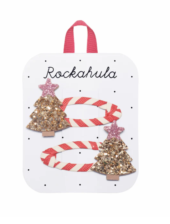 Rockahula - Stripy Christmas Tree Clips