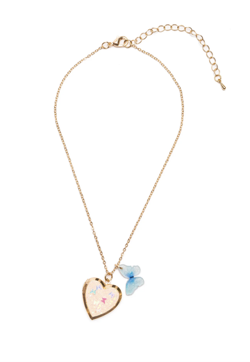 Great Pretenders - Butterfly Heart Locket Necklace