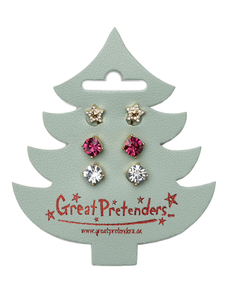 Great Pretenders - Holiday Tree Clip On Earrings